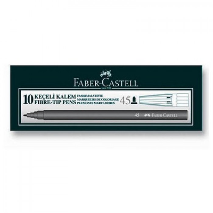 Faber Castell 45 Keçeli Kalem 10'lu